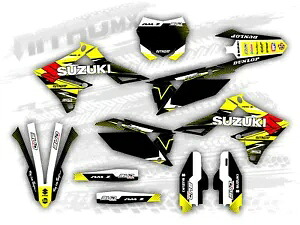 スズキ RMZ 250 2019 2020 2021 2022 モトクロスグラフィックセット装飾 NitroMX- SUZUKI RMZ 250 2019 2020 2021 2022 Motocross Graphic Set Decor by NitroMX- 【並行輸入品】