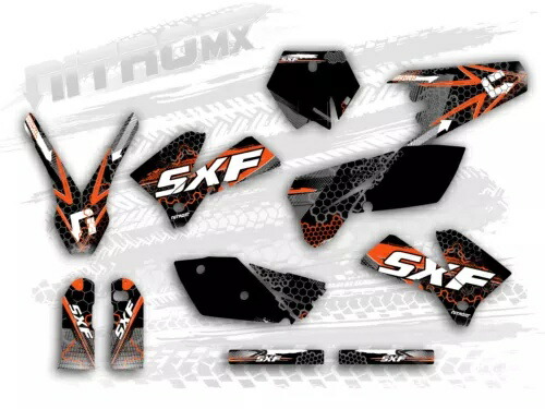 NitroMX グラフィックセット KTM SX SXF 125 250 450 525 2005 2006 装飾ステッカー- NitroMX Graphics Set for KTM SX SXF 125 250 450 525 2005 2006 Decor Sticker- 【並行輸入品】