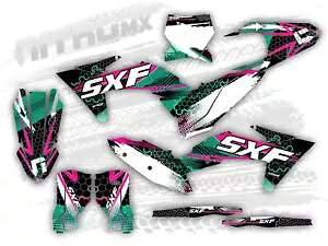NitroMX グラフィックス KTM SX SXF SX-F XC XC-F 2023 2024 ステッカーモトクロス装飾- NitroMX Graphics for KTM SX SXF SX-F XC XC-F 2023 2024 Sticker Motocross Decor- 【並行輸入品】