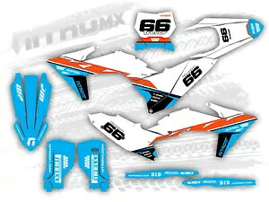 NitroMX グラフィックス KTM SX SXF SX-F XC XC-F 2023 2024 ステッカーモトクロス装飾- NitroMX Graphics for KTM SX SXF SX-F XC XC-F 2023 2024 Sticker Motocross Decor- 【並行輸入品】