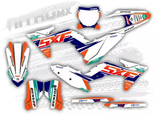 NitroMX グラフィックス KTM SX SXF SX-F XC XC-F 2023 2024 ステッカーモトクロス装飾- NitroMX Graphics for KTM SX SXF SX-F XC XC-F 2023 2024 Sticker Motocross Decor- 【並行輸入品】