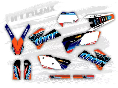 NitroMX グラフィックスセット KTM EXC EXC-F 125 250 300 450 525 2005 2006 2007 Enduro- NitroMX Graphics Set for KTM EXC EXC-F 125 250 300 450 525 2005 2006 2007 Enduro- 【並行輸入品】