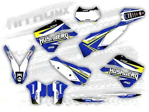 Husaberg TE 125 250 300 2011 2012 装飾ステッカーに一致するグラフィックセット- Graphic set matching Husaberg TE 125 250 300 2011 2012 decor sticker- 【並行輸入品】