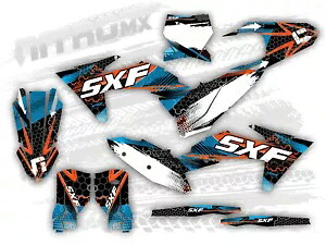 NitroMX グラフィックス KTM SX SXF SX-F XC XC-F 2023 2024 ステッカーモトクロス装飾- NitroMX Graphics for KTM SX SXF SX-F XC XC-F 2023 2024 Sticker Motocross Decor- 【並行輸入品】