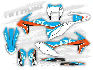 NitroMX グラフィックス KTM EXC-F XC-W 125 250 350 450 500 2017 2018 2019 装飾- NitroMX Graphics for KTM EXC-F XC-W 125 250 350 450 500 2017 2018 2019 Decor- 【並行輸入品】