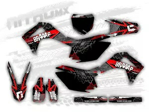 グラフィックセットマッチングホンダ CRF 450 R CRF 450R 2013 2014 2015 2016 装飾ステッカー- Graphics set matching Honda CRF 450 R CRF 450R 2013 2014 2015 2016 decor sticker- 【並行輸入品】