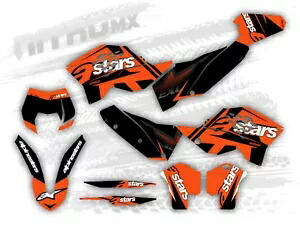 NitroMX グラフィックセット KTM EXC EXC-F 125 250 300 450 530 2008 2009 2010 2011- NitroMX Graphics Set for KTM EXC EXC-F 125 250 300 450 530 2008 2009 2010 2011- 【並行輸入品】