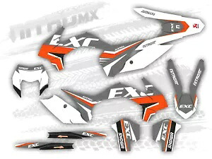 NitroMX グラフィックス KTM EXC-F 125 250 300 350 450 2014 2015 2016 エンデューロ装飾用 NitroMX Graphics for KTM EXC-F 125 250 300 350 450 2014 2015 2016 Enduro Decor- 【並行輸入品】