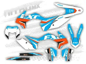 NitroMX グラフィックス KTM EXC-F 125 250 300 350 450 2014 2015 2016 エンデューロ装飾用 NitroMX Graphics for KTM EXC-F 125 250 300 350 450 2014 2015 2016 Enduro Decor- 【並行輸入品】