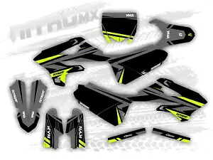 グラフィックセットはヤマハ YZ85 YZ 85 2022 2023 2024 デカールステッカー FLUO/NEON に適合します。 Graphics Set Fits Yamaha YZ85 YZ 85 2022 2023 2024 Decal Sticker FLUO/NEON- 【並行輸入品】