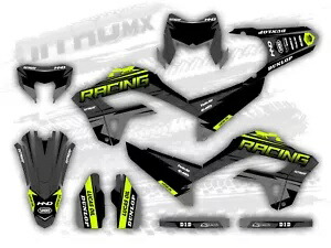 グラフィックセットはホンダ CRF 300L 300M 2021 2022 2023 2024 装飾 FLUO/NEON に適合します。 Graphics Set Fits Honda CRF 300L 300M 2021 2022 2023 2024 Decor FLUO/NEON- 【並行輸入品】