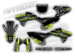 グラフィックセットはホンダ CRF 450 R CRF 450R 2021 2022 2023 2024 FLUO/NEON 装飾に適合します。 Graphics Set Fits Honda CRF 450 R CRF 450R 2021 2022 2023 2024 FLUO/NEON Decor- 【並行輸入品】