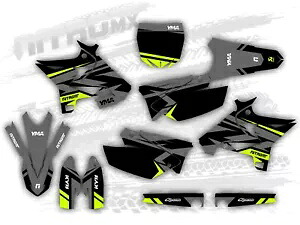 グラフィックセットは UFO RESTYLE Yamaha YZ125 YZ250 YZ 2002 - 2021 (OEM ではありません) FLUO-に適合します。 Graphics Set Fits UFO RESTYLE Yamaha YZ125 YZ250 YZ 2002 - 2021 (Not OEM) FLUO- 【並行輸入品】