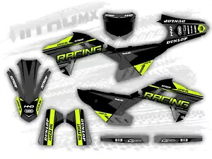 RTECH REVOLUTION ホンダ CRF 250R 2022 - 2024 450R 2021 - 2024 FLUO 用グラフィック Graphic for RTECH REVOLUTION Honda CRF 250R 2022 - 2024 450R 2021 - 2024 FLUO- 【並行輸入品】