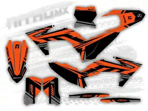 NitroMX グラフィックス KTM SX SXF SX-F XC XC-F 2023 2024 ステッカーモトクロス装飾- NitroMX Graphics for KTM SX SXF SX-F XC XC-F 2023 2024 Sticker Motocross Decor- 【並行輸入品】