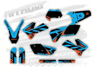 NitroMX グラフィックスセット KTM EXC EXC-F 125 250 300 450 525 2005 2006 2007 Enduro- NitroMX Graphics Set for KTM EXC EXC-F 125 250 300 450 525 2005 2006 2007 Enduro- 【並行輸入品】
