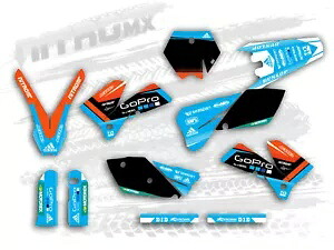 NitroMX グラフィックセット KTM SX SXF 125 250 450 525 2005 2006 装飾ステッカー- NitroMX Graphics Set for KTM SX SXF 125 250 450 525 2005 2006 Decor Sticker- 【並行輸入品】