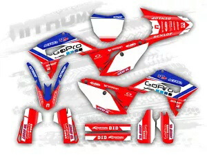 グラフィックセットマッチングホンダ CRF 250 R CRF 250R 2018 2019 2020 2021 装飾ステッカー- Graphics set matching Honda CRF 250 R CRF 250R 2018 2019 2020 2021 decor sticker- 【並行輸入品】
