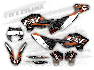 NitroMX グラフィックセット KTM EXC EXC-F 125 250 300 450 530 2008 2009 2010 2011- NitroMX Graphics Set for KTM EXC EXC-F 125 250 300 450 530 2008 2009 2010 2011- 【並行輸入品】