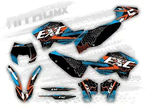 NitroMX グラフィックセット KTM EXC EXC-F 125 250 300 450 530 2008 2009 2010 2011- NitroMX Graphics Set for KTM EXC EXC-F 125 250 300 450 530 2008 2009 2010 2011- 【並行輸入品】