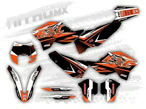 NitroMX グラフィックセット KTM EXC EXC-F 125 250 300 450 530 2008 2009 2010 2011- NitroMX Graphics Set for KTM EXC EXC-F 125 250 300 450 530 2008 2009 2010 2011- 【並行輸入品】