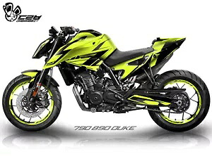 新しいグラフィックキット ktm 890 790 DUKE グラフィックデカールステッカーキット (BR2-FY) NEW Graphic kit for ktm 890 790 DUKE Graphic Decal Sticker Kit (BR2-FY) 【並行輸入品】
