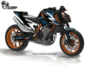 新しいグラフィックキット ktm 890 790 DUKE グラフィックデカールステッカーキット (BR-N) NEW Graphic kit for ktm 890 790 DUKE Graphic Decal Sticker Kit (BR-N) 【並行輸入品】