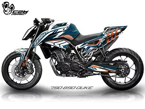 新しいグラフィックキット ktm 890 790 DUKE グラフィックデカールステッカーキット (117-WN) NEW Graphic kit for ktm 890 790 DUKE Graphic Decal Sticker Kit (117-WN) 【並行輸入品】 55,055円