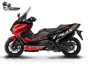 新しいグラフィックキット ヤマハ TMAX 530 560 (17-21) グラフィックデカールキット (YI-R) NEW Graphic kit for YAMAHA TMAX 530 560 (17-21) Graphic Decal Kit (YI-R) 【並行輸入品】