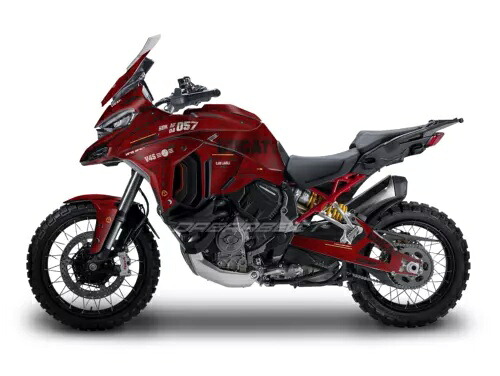 DUCATI Multistrada V4 S 用 NEW グラフィックキット フルグラフィックキット (F15K-R) NEW Graphic kit for DUCATI Multistrada V4 S Full Graphic kit (F15K-R) 【並行輸入品】