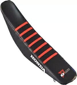 D'Cor Visuals ホンダ ブラック/レッド リブ シート カバー (30-10-500) D'Cor Visuals Honda Black/Red Ribbed Seat Cover (30-10-500) 【並行輸入品】