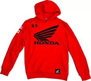 D'Cor Visuals Honda Factory メンズ プルオーバー フーディ レッド D'Cor Visuals Honda Factory Mens Pullover Hoody Red 【並行輸入品】
