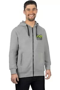 FXR グラディエーター アダルト ジップ アップ フーディ グレー ヘザー/グロースティック FXR Gladiator Adult Zip Up Hoody Gray Heather/Glowstick 【並行輸入品】