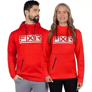 FXR ポディウム テック アダルト プルオーバー フーディ レッド/グレー FXR Podium Tech Adult Pullover Hoody Red/Gray 【並行輸入品】