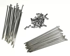 Moose Racing ステンレススチール スポーク セット 21 インチ フロント (1-22-211-S) Moose Racing Stainless Steel Spoke Set 21\