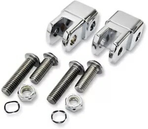 LA Choppers クローム アーリースタイル オス フットペグ マウント アダプター (LA-7202-01) LA Choppers Chrome Early-Style Male Footpeg Mount Adaptors (LA-7202-01) 【並行輸入品】