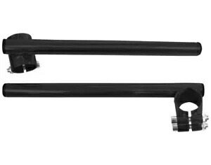 Emgo 7/8 インチ スチール ブラック ハンドルバー クリップオン 35mm フォーク チューブ用 (23-93122) Emgo 7/8\