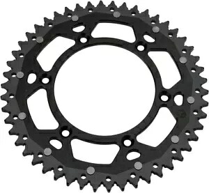 Moose Racing デュアル アロイ リア スプロケット ブラック 50 歯 (1210-808-50-10X) Moose Racing Dual Alloy Rear Sprocket Black 50 Tooth (1210-808-50-10X) 【並行輸入品】