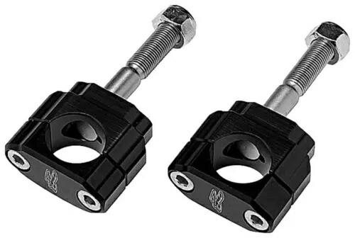 Renthal 1.125 インチ (28.6mm) ラバーマウント ハンドルバー クランプ 5mm オフセット (CL018) Renthal 1.125\