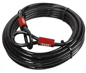 ABUS コブラ 10/1000 ブラック スチール ケーブル (20781) ABUS Cobra 10/1000 Black Steel Cable (20781) 【並行輸入品】
