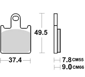 ブレーキ CM66 高性能ブレーキパッド (927CM66) Braking CM66 High Performance Brake Pads (927CM66) 【並行輸入品】