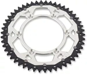 Moose Racing デュアル アロイ リア スプロケット シルバー 48 歯 (1210-822-48-11X) Moose Racing Dual Alloy Rear Sprocket Silver 48 Tooth (1210-822-48-11X) 【並行輸入品】