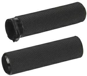 Arlen Ness Fusion ローレット ブラック オートバイ グリップ (07-325) Arlen Ness Fusion Knurled Black Motorcycle Grips (07-325) 【並行輸入品】