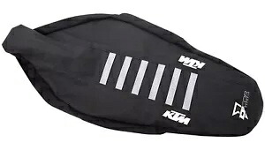 D'Cor Visuals KTM ブラック/グレー リブ シート カバー (30-30-305) D'Cor Visuals KTM Black/Gray Ribbed Seat Cover (30-30-305) 【並行輸入品】