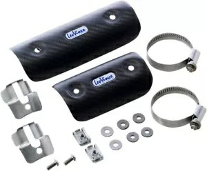Leo Vince スモール カーボンファイバー ユニバーサル クランプオン ヒート シールド (6684) Leo Vince Small Carbon Fiber Universal Clamp-On Heat Shield (6684) 【並行輸入品】