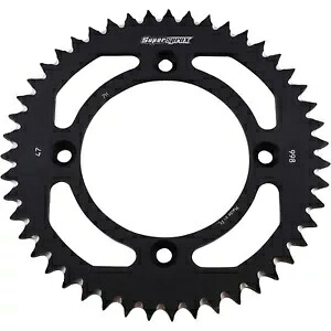 Supersprox ブラック アルミニウム リア スプロケット 47 歯 (RAL-998-47-BLK) Supersprox Black Aluminum Rear Sprocket 47 Tooth (RAL-998-47-BLK) 【並行輸入品】