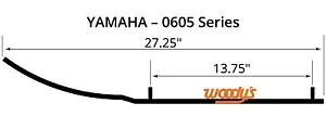 Woodys トップストック ハードウェルド スノーモービル ウェア バー ランナー (HSY-0605) Woodys Top-Stock Hardweld Snowmobile Wear Bar Runners (HSY-0605) 【並行輸入品】