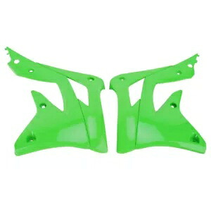 UFO KX グリーン プラスチック ラジエター シュラウド/カバー (KA04719-026) UFO KX Green Plastic Radiator Shrouds/Covers (KA04719-026) 【並行輸入品】