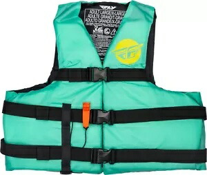 フライ レーシング 大人用ナイロン ライフ ベスト シーフォーム グリーン/イエロー SM/MD Fly Racing Adult Nylon Life Vest Seafoam Green/Yellow SM/MD 【並行輸入品】