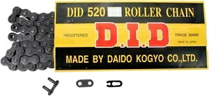 DID 96 リンク 520 スタンダード シリーズ ブラック ノン O リング チェーン (M520X96RB) DID 96 Links 520 Standard Series Black Non O-Ring Chain (M520X96RB) 【並行輸入品】
